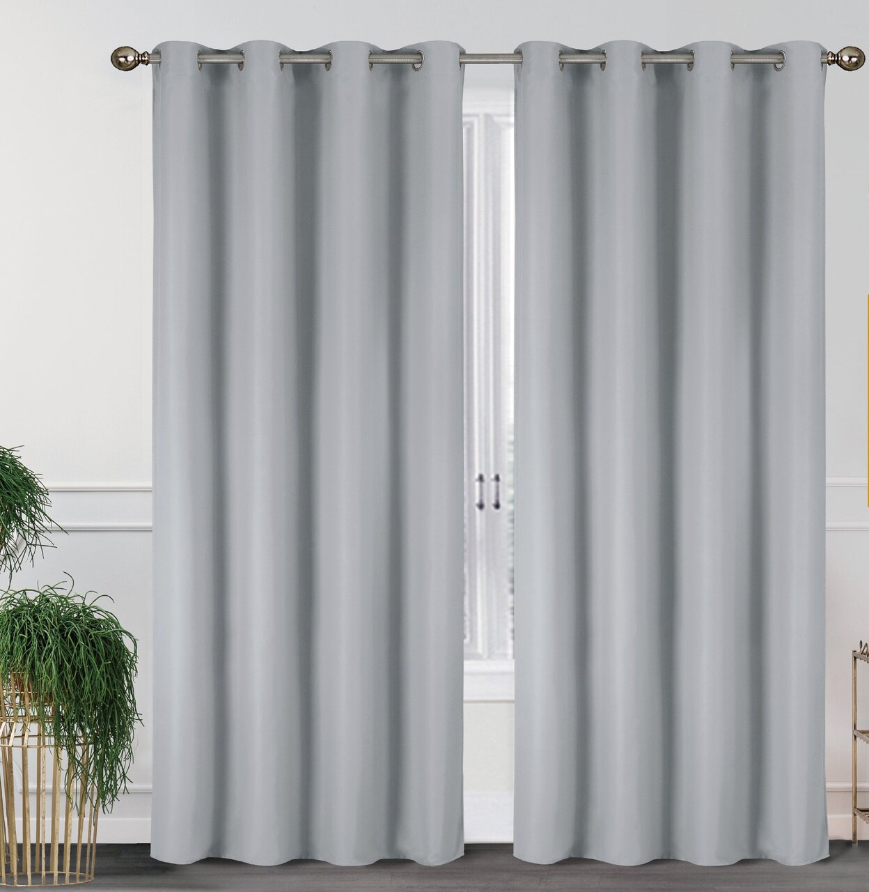 55'' X 84'' Solid Thermal Blackout Panels- 2 Pack (15 Colors)